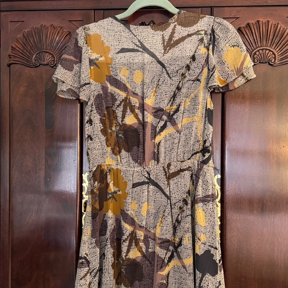 Maeve Abstract Floral Midi Dress - Picture 4 of 4